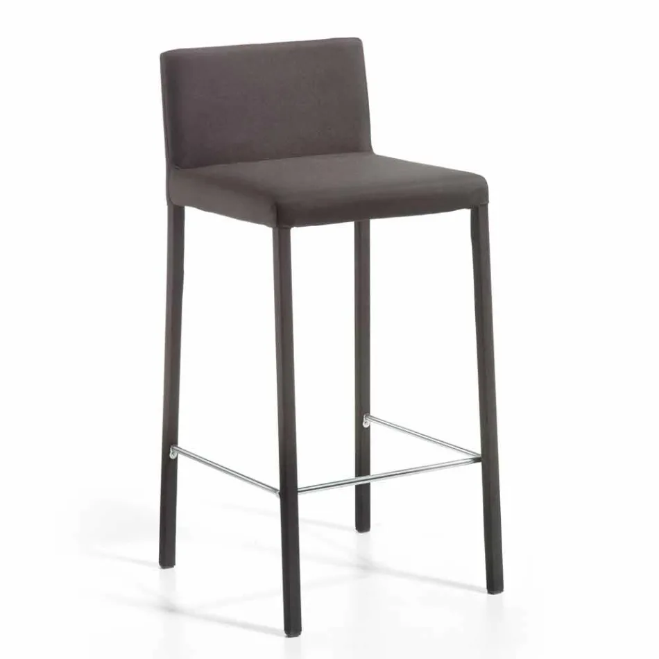 Moderner Design Hocker mit Alwyn H 86 cm Rückenlehne, made in Italy Viadurini