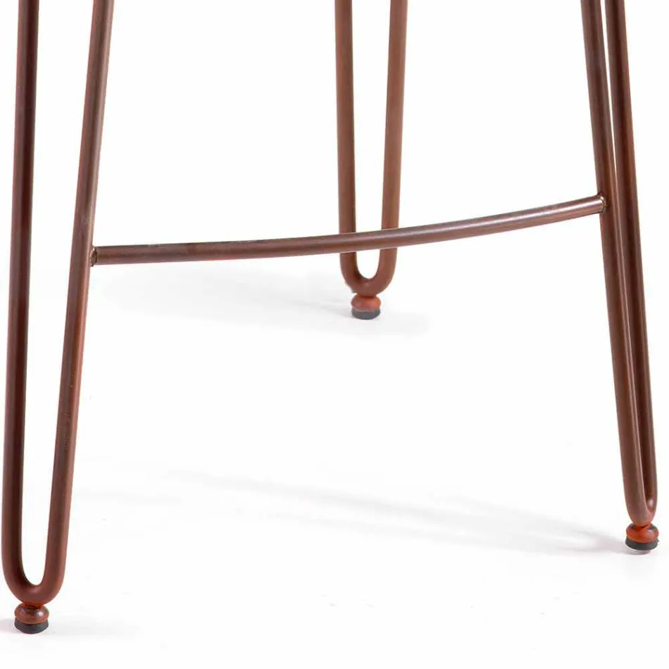 Design Hocker mit hoher Rückenlehne Carlo, H 97 cm, made in Italy Viadurini