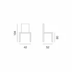 Design Hocker aus Ecoleather für Küche oder Esszimmer H 80 cm - Celine Viadurini