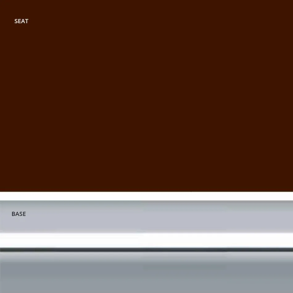 Fester Hocker aus Öko-Leder, Modernes Design H 65 cm - Alina Viadurini