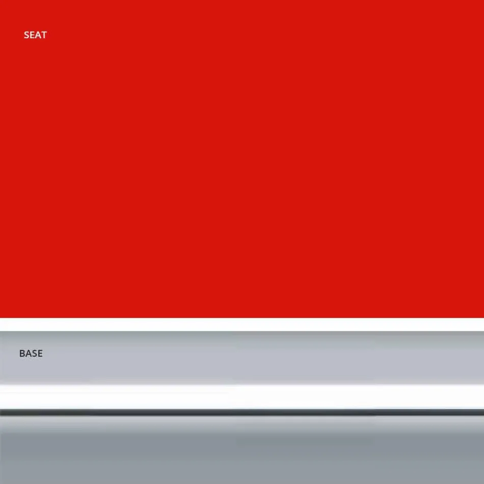 Fester Hocker aus Öko-Leder, Modernes Design H 65 cm - Alina Viadurini