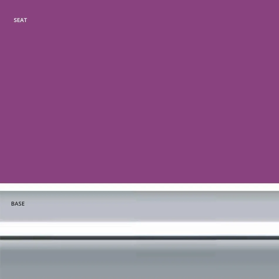 Fester Hocker aus Öko-Leder, Modernes Design H 65 cm - Alina Viadurini