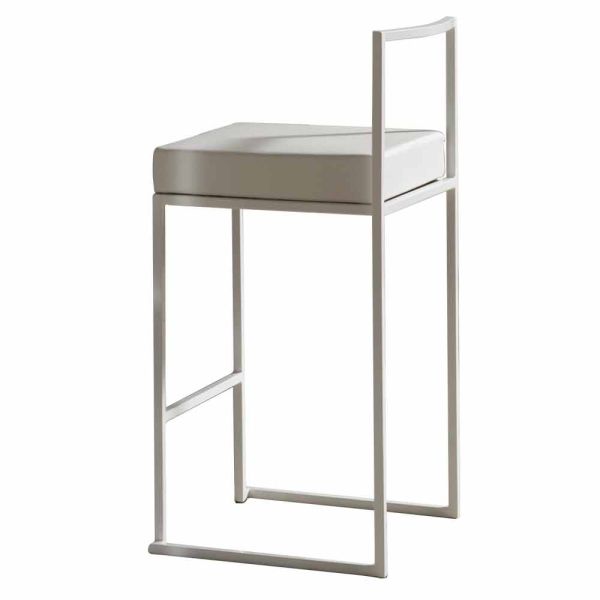Hocker aus kunstleder h 65 cm, modernens design - alina