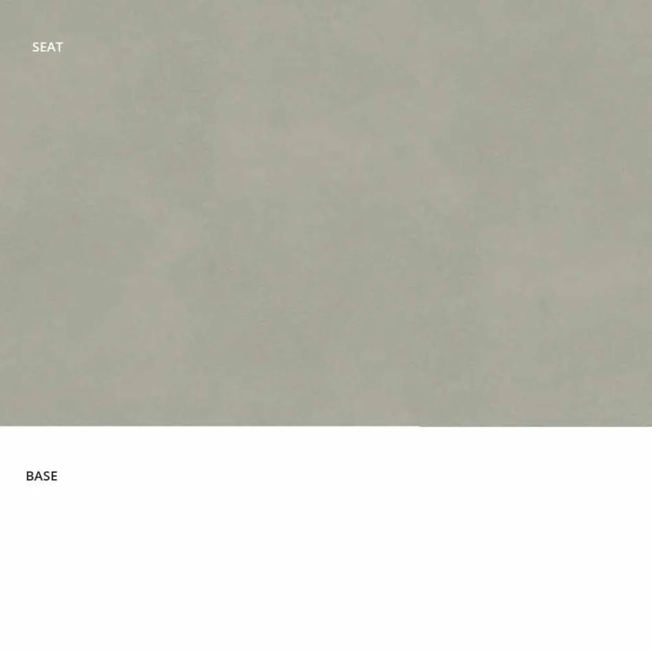 Fester Hocker aus Öko-Leder, Modernes Design H 65 cm - Alina Viadurini