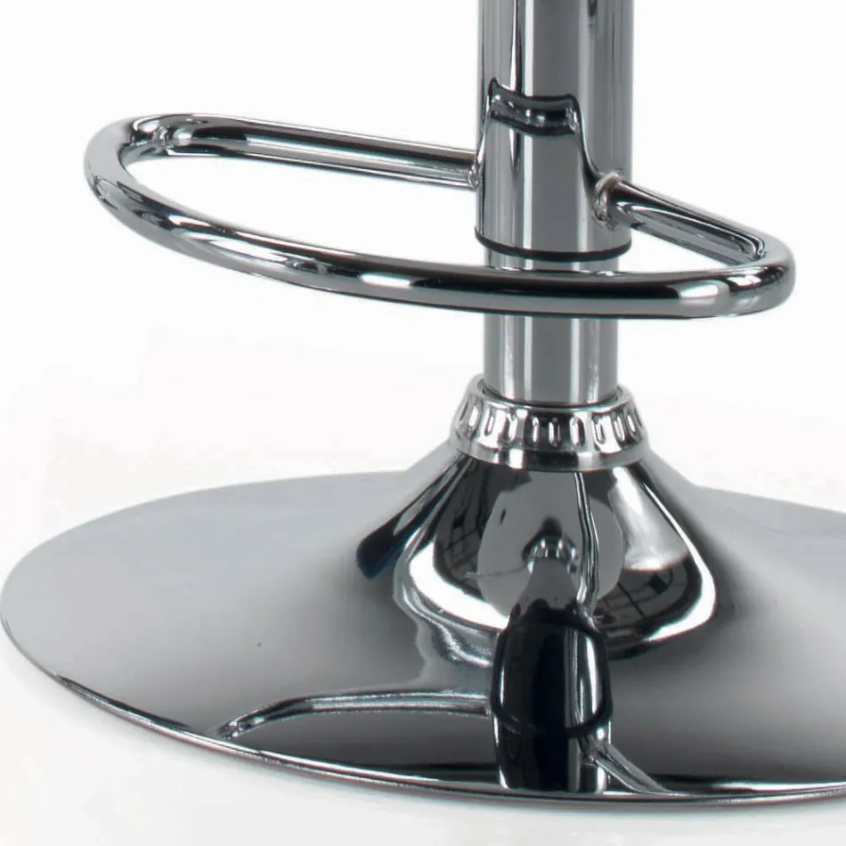 Drehhocker mit Rückenlehne in verschiedenen Größen, hergestellt in Italien – Parma Viadurini