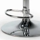 Drehhocker mit Samtsitz und Stahlgestell, hergestellt in Italien – Adria Viadurini