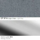 Drehbarer Hocker aus Stoff und Stahl mit Gasfeder Made in Italy - Marchesi Viadurini