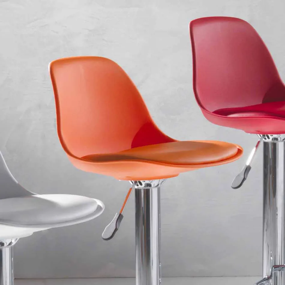 Polypropylen Hocker, modernes Design und anhebbar - Pink Viadurini