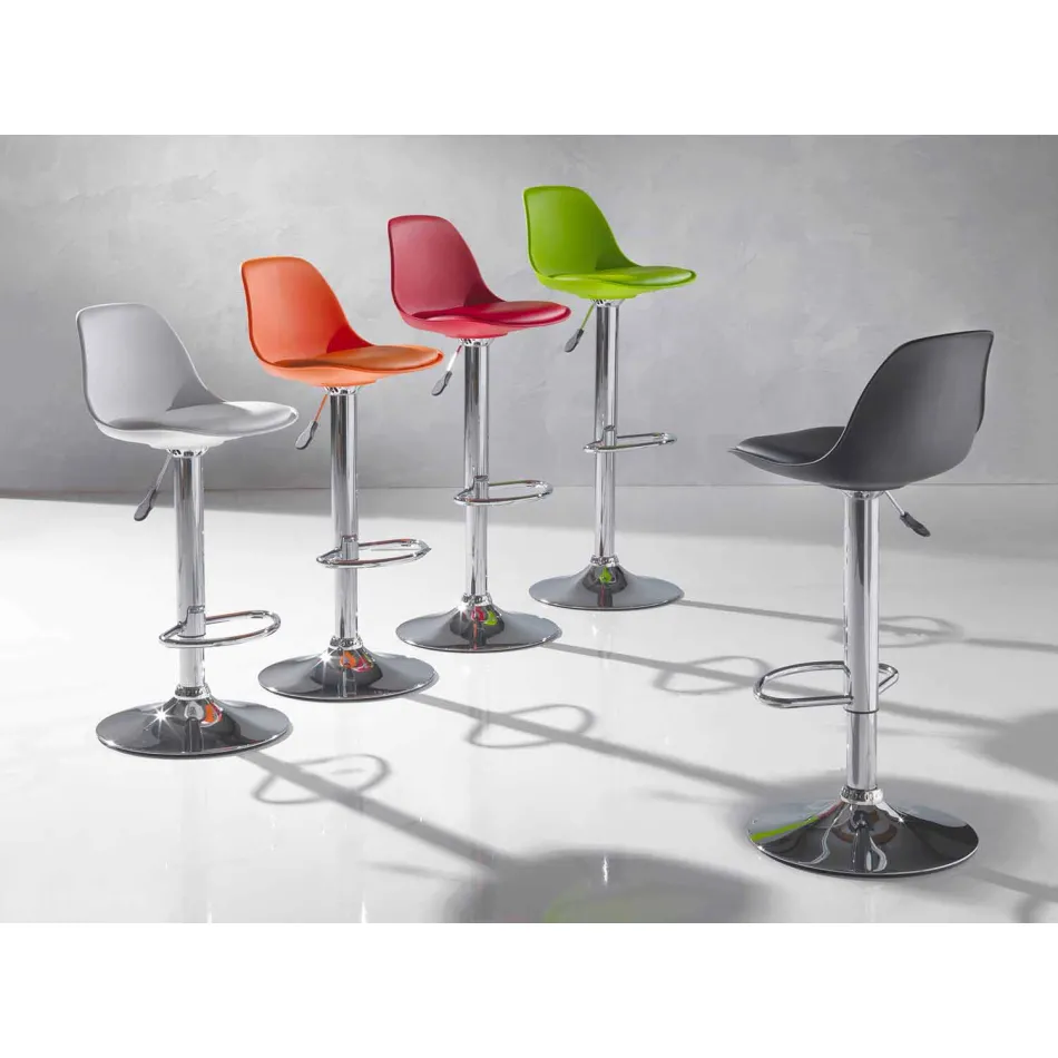 Polypropylen Hocker, modernes Design und anhebbar - Pink Viadurini