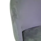 Samt-Hocker mit Metallgestell in verschiedenen Ausführungen - Penna Viadurini