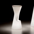 Leuchtender Außenhocker aus Polyethylen mit LED Made in Italy - Desmond