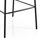 Moderner Küchenhocker aus farbenfrohem Designer-Steppsamt – Scarat Viadurini