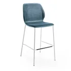 Moderner Küchenhocker aus farbenfrohem Designer-Steppsamt – Scarat Viadurini