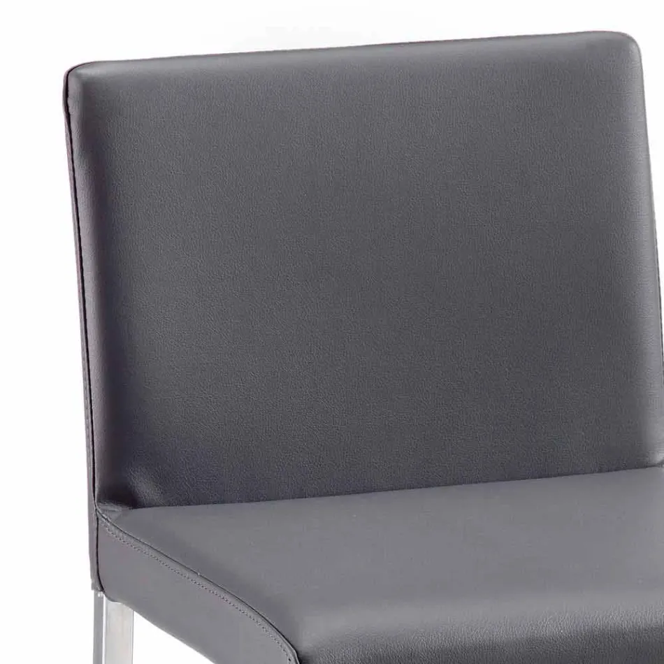 Moderner Hocker aus Alwyn H 94 cm Kunstleder, ausschließlich in Italien hergestellt Viadurini