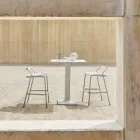 Outdoor-Hocker mit Kissen inklusive Made in Italy - Noss by Varaschin Viadurini