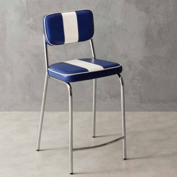 Hocker 50er jahre design aus kunstleder banda