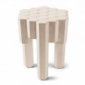 Hocker/Tischchen aus Massivoholz, Design, 38x38 cm, Begga