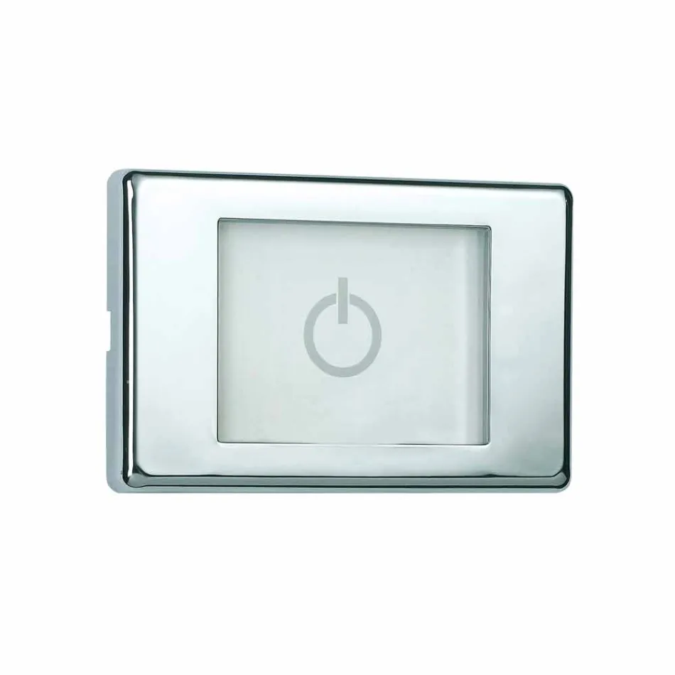 Rechteckige Kopfbrause Bossini Dusche einen Strahl mit Chromotherapie Viadurini