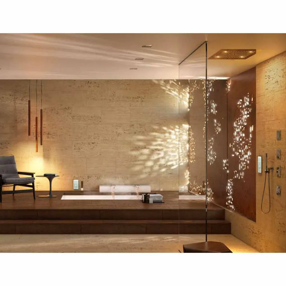 Duschkopf mit Farbtherapie zwei modernen Design Traum Jets Viadurini