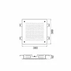 Single Jet Decken-Duschkopf aus Edelstahl Made in Italy - Cauro Viadurini