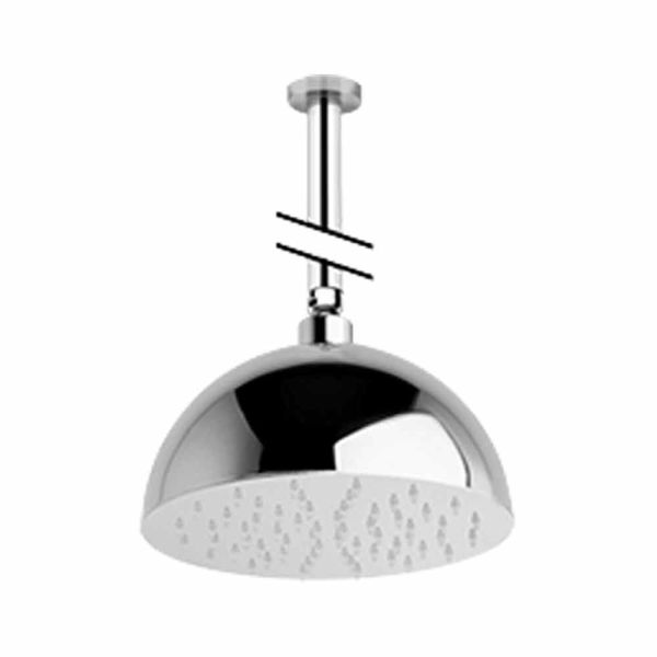 Duschkopf in stahl chrom finish glocke made in italy - auro