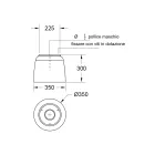 Luxolid Solid Surface Duschkopf Made in Italy - Lallio Viadurini