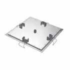 Duschkopf mit quadratischer Decke aus Stahl Made in Italy - Stärke Viadurini