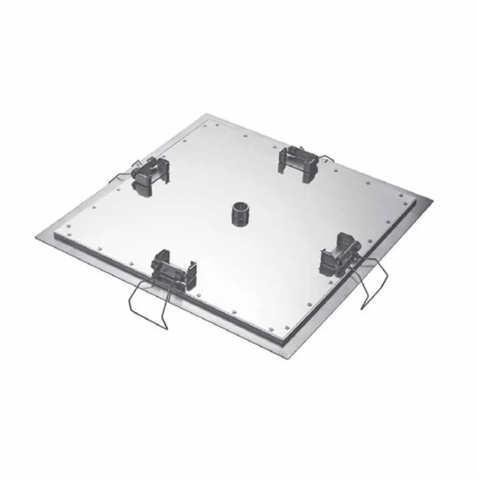 Duschkopf mit quadratischer Decke aus Stahl Made in Italy - Stärke Viadurini