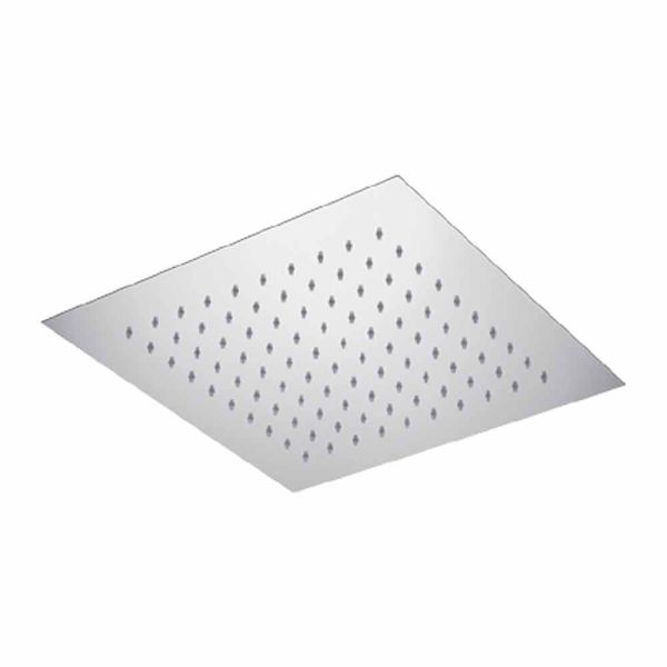 Duschkopf mit quadratischer decke aus stahl made in italy - stärke