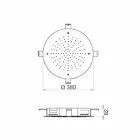 Runder Single Jet Duschkopf aus Edelstahl Made in Italy - Schwefel Viadurini