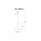 Design Suspension in Aluminium Hergestellt in Italien - Kappadokien Aldo Bernardi Viadurini