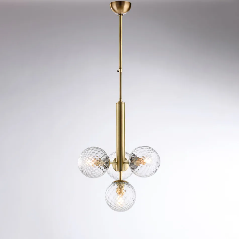 Italienische Pendelleuchte aus Eisen für die Inneneinrichtung - Como Viadurini