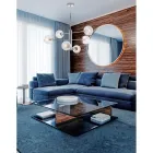 Italienische Pendelleuchte aus Eisen für die Inneneinrichtung - Creta Viadurini