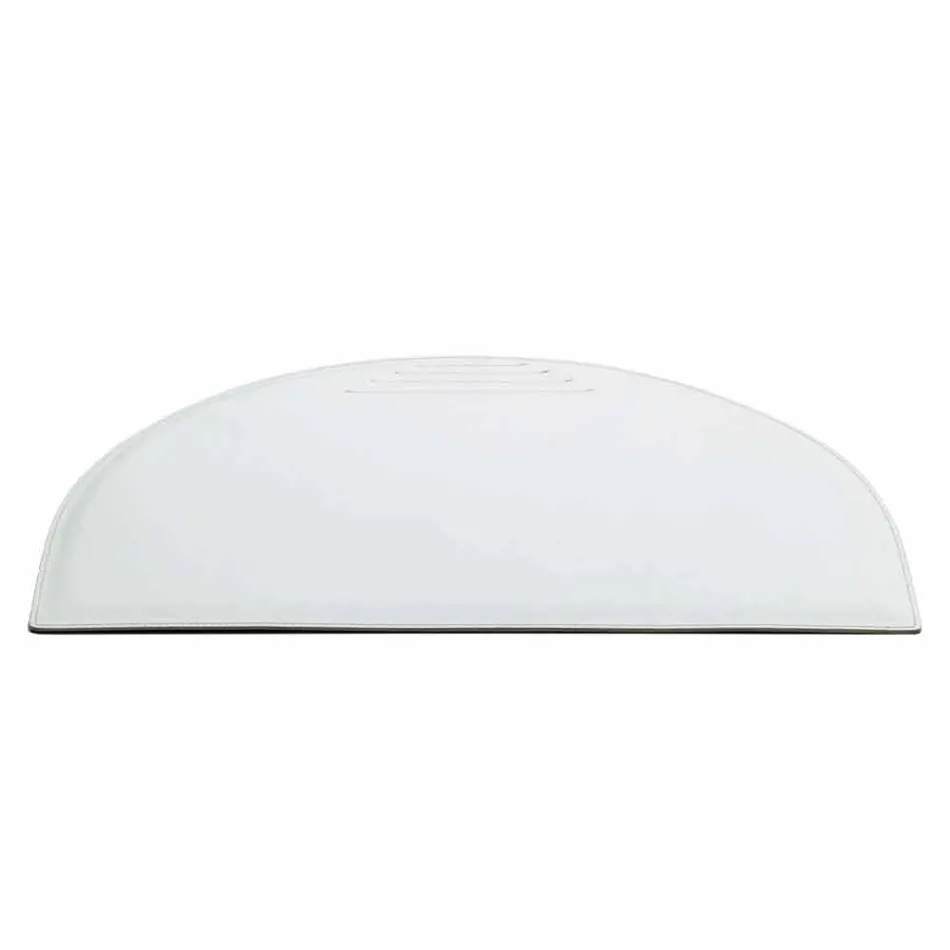 Schreibtischunterlage aus regeneriertem Leder mit Stiftstoppnähten Made in Italy - Medea Viadurini