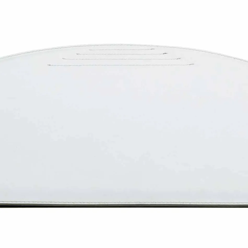 Schreibtischunterlage aus regeneriertem Leder mit Stiftstoppnähten Made in Italy - Medea Viadurini