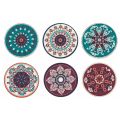 Runde Teller aus farbigem Kunststoff mit persischen Dekorationen 12 Stück - Persien