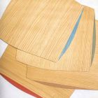 Moderne quadratische Platte aus Eichenholz Made in Italy - Abraham Viadurini