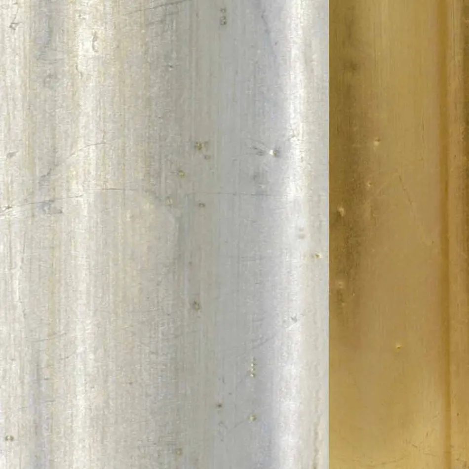 Moderner handgemachter Wandspiegel aus Tannenholz hergestellt in Italien Enrico Viadurini