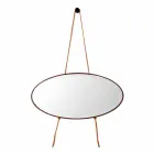 Wandmontierter Spiegel / stehendes Massivholz Grilli York made in Italy Viadurini