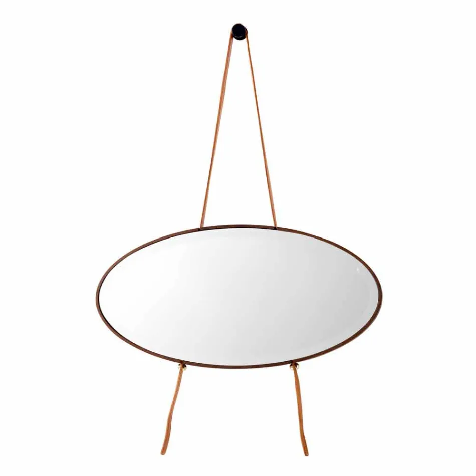 Wandmontierter Spiegel / stehendes Massivholz Grilli York made in Italy Viadurini