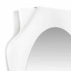 Weiße Milch Diva des Wandspiegels modernes Design, hergestellt in Italien Viadurini