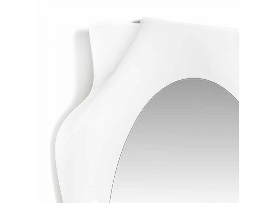 Weiße Milch Diva des Wandspiegels modernes Design, hergestellt in Italien Viadurini