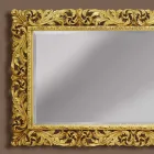 Hölzerner Wandspiegel mit modernen Linien handgemacht in Italien Alex Viadurini