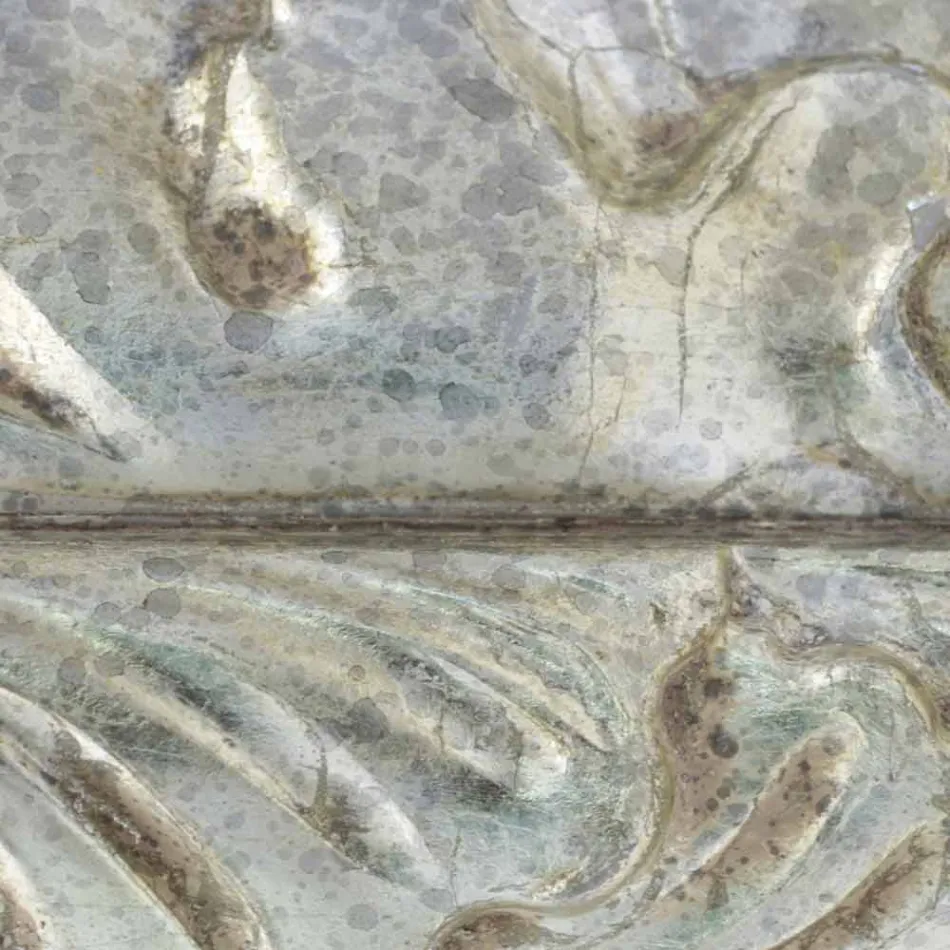 Handgearbeiteter rechteckiger Wandspiegel aus Holz, hergestellt in Italien von Nicolò Viadurini