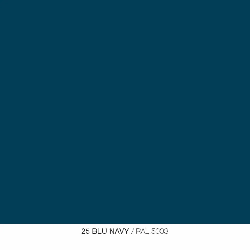 Wandspiegel und 3 farbige Metallregale rechts oder links - Noelle Viadurini