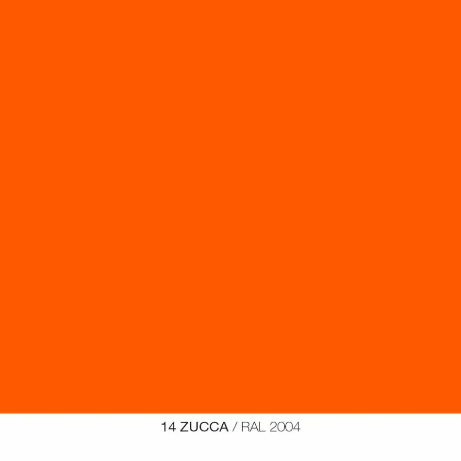 Wandspiegel und 3 farbige Metallregale rechts oder links - Noelle Viadurini