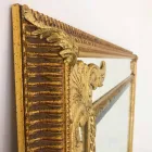 Rechteckiger Wandspiegel aus Holz, hergestellt in Italien, Valentino Viadurini