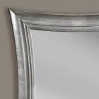 Handgemachter rechteckiger hölzerner Wandspiegel Sandro hergestellt in Italien Viadurini