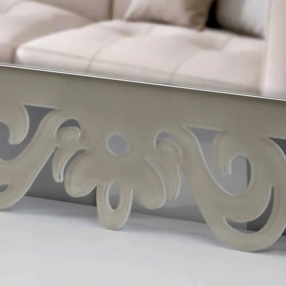 Rechteckiger rechteckiger Wandspiegel aus modernem Plexiglas Tortora - Selly Viadurini