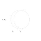 Spiegel mit geätztem, taubengrau lackiertem Glasboden, hergestellt in Italien – Oregano Viadurini